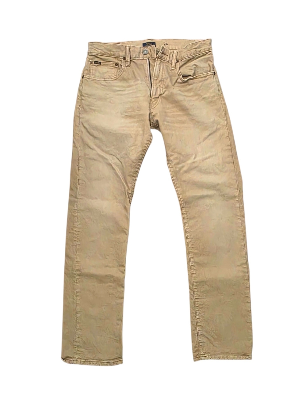Polo by Ralph Lauren Men's Varick Slim Straight Jeans 31×32 Tan